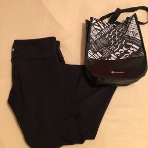 Lululemon crop WITH bag